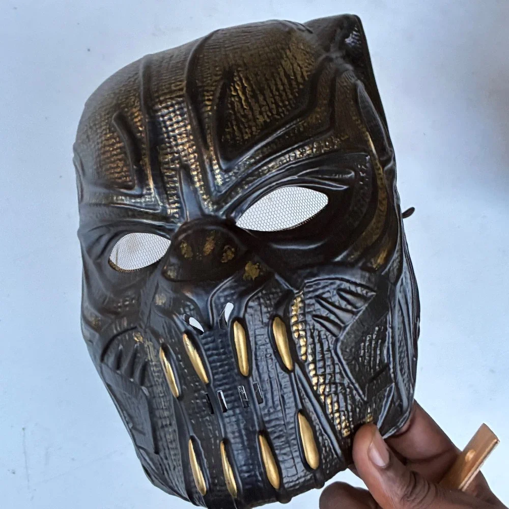 Marvel Black Panther Killmonger Costume Mask Kids Halloween Cosplay